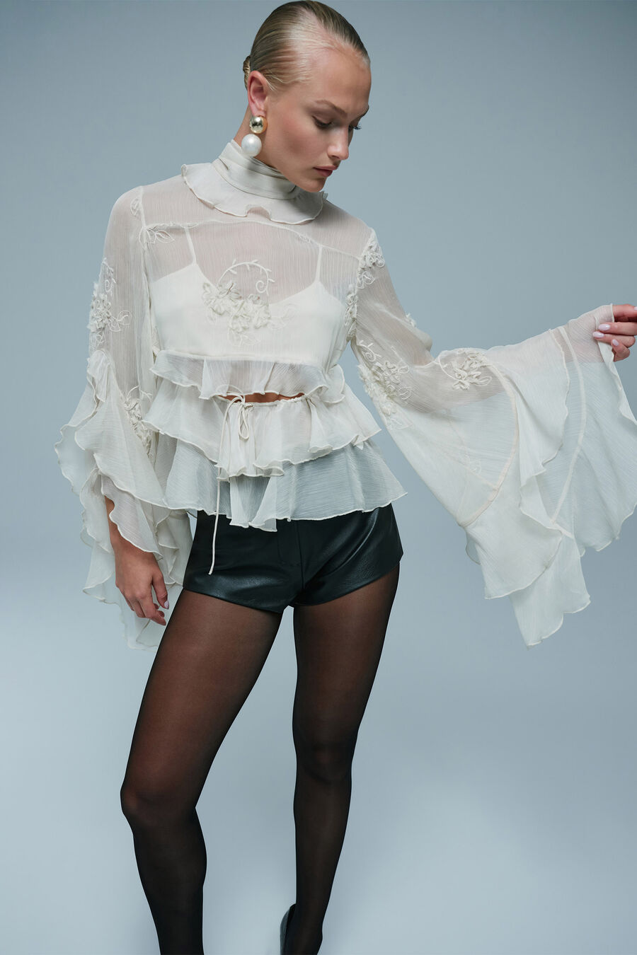 Anyssa Ruffle Blouse
