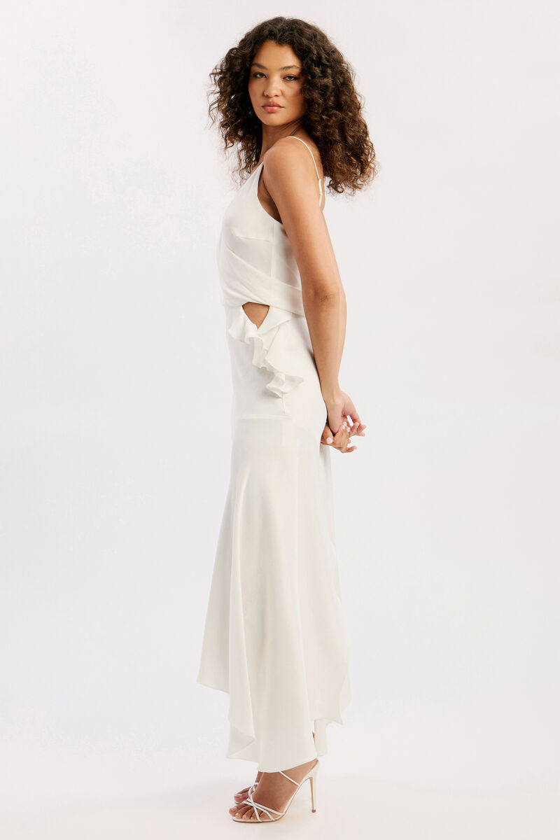 SORREL MOCK WRAP MAXI DRESS in colour Orchid White