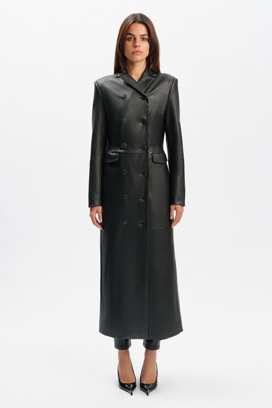 Liana Vegan Leather Coat