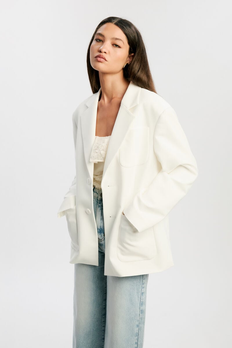 HALIA OVERSIZED BLAZER in colour ORCHID WHT