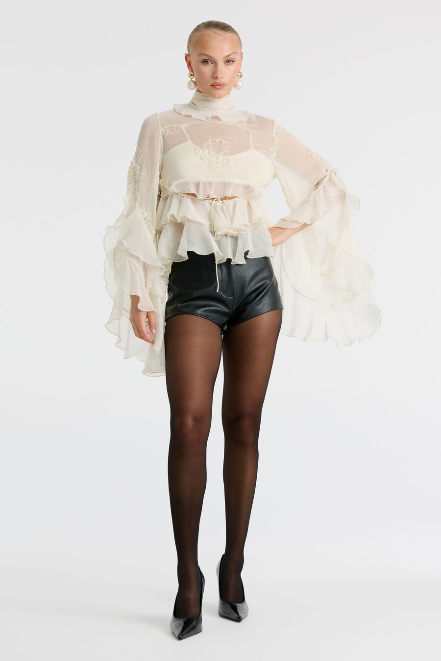 Anyssa Ruffle Blouse