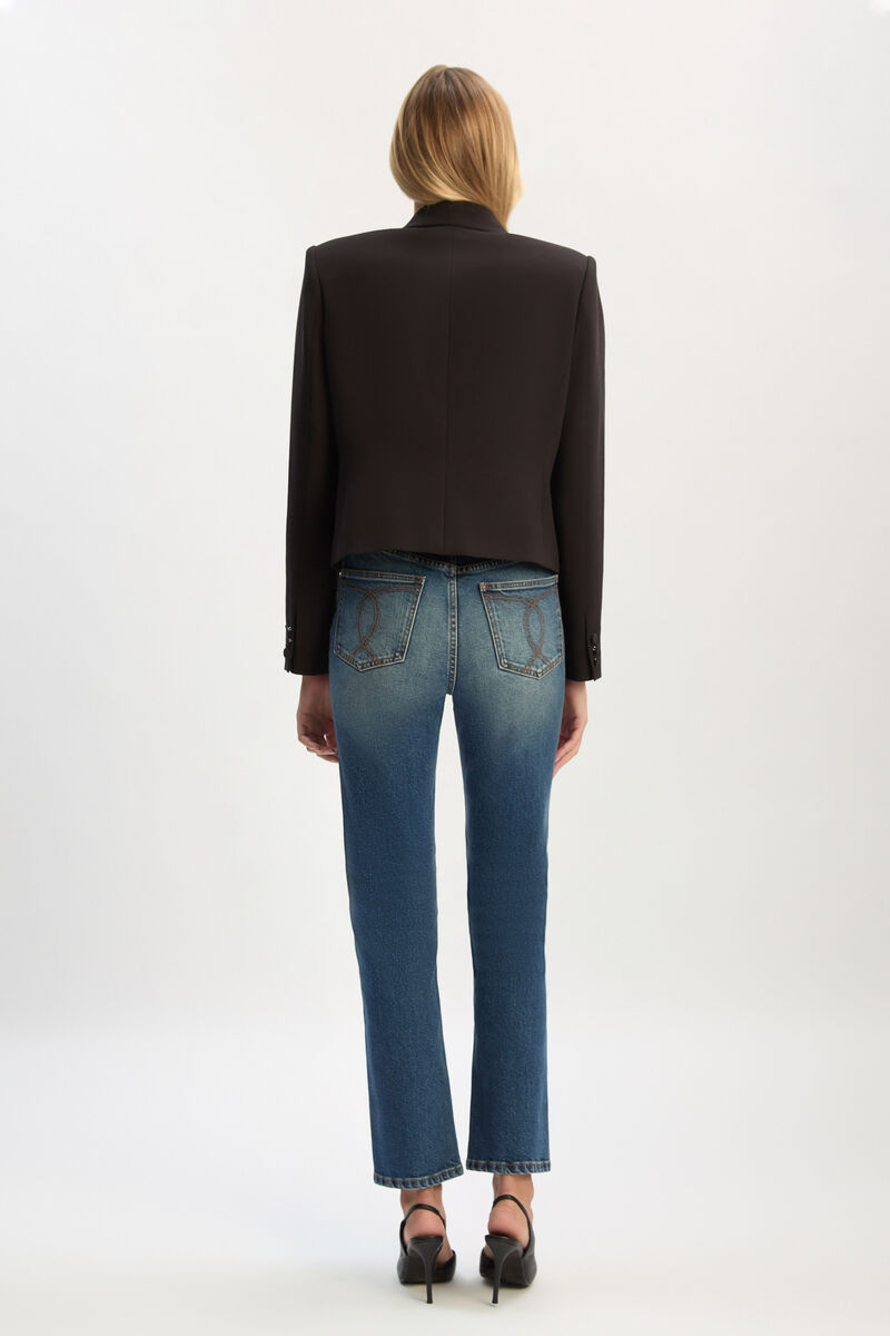 DILONE BOW FRONT BLAZER in colour BLACK