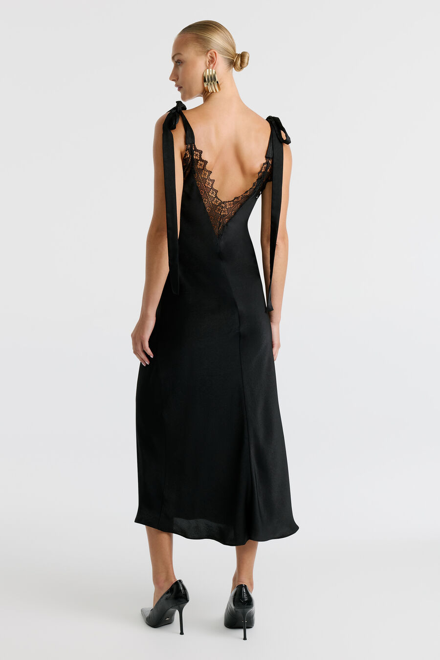Lydia Tie Strap Midi Dress