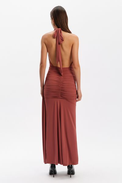 Ines Halter Neck Maxi Dress