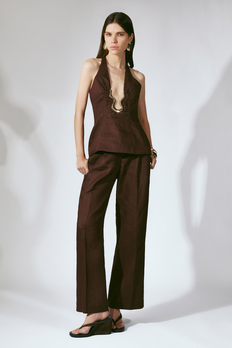 Geordy Hipster Linen Pant