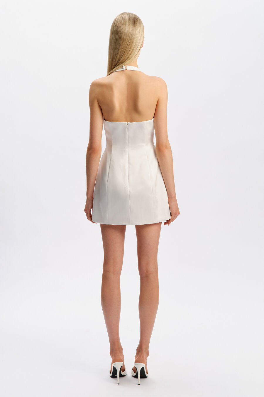 Shania Satin Hourglass Mini Dress