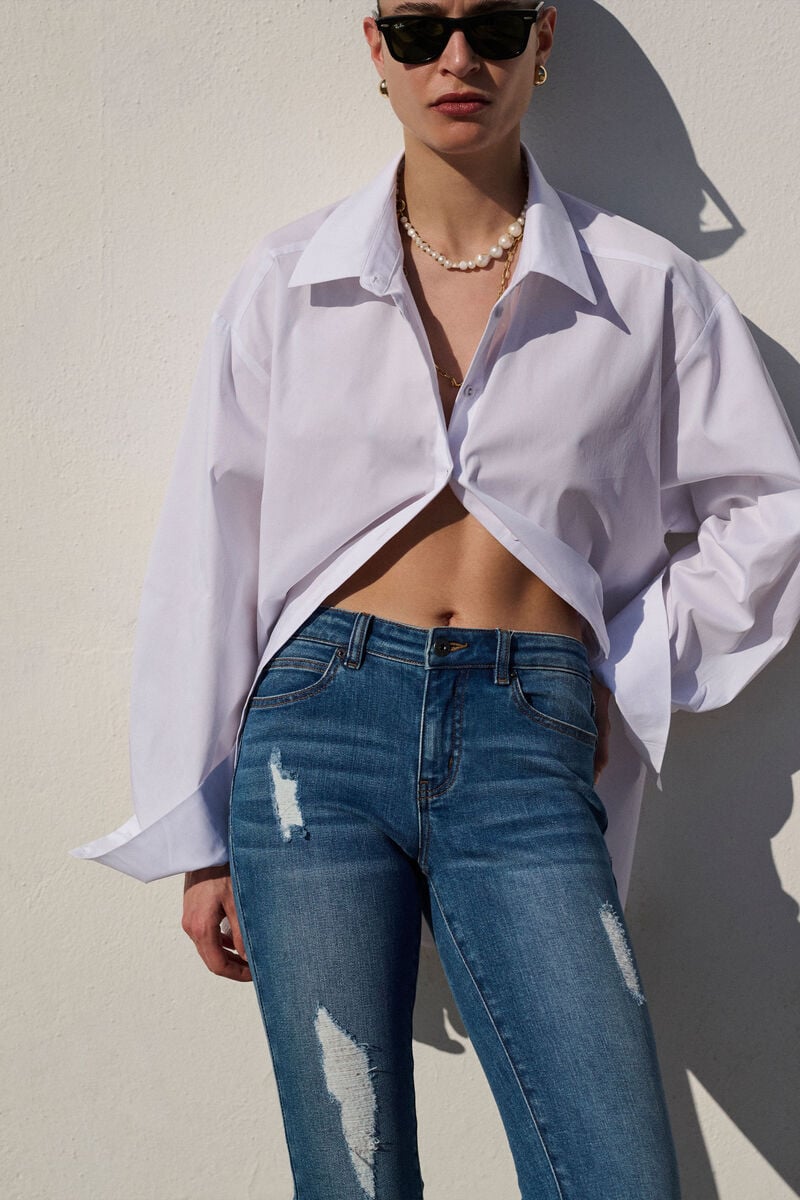 KATE HIPSTER JEANS II in colour Dark Denim