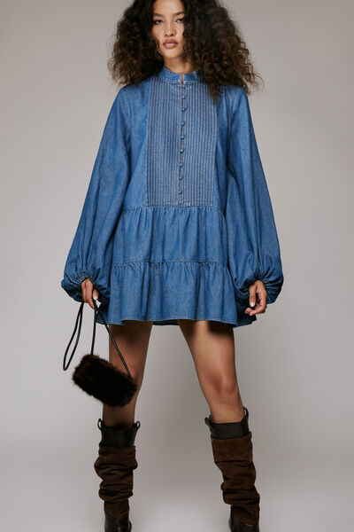Antonia Chambray Mini Dress