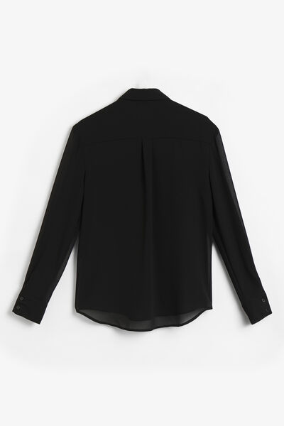 Evita Trim Detail Sheer Shirt