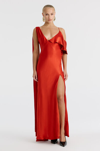 Agnes Satin Maxi Dress