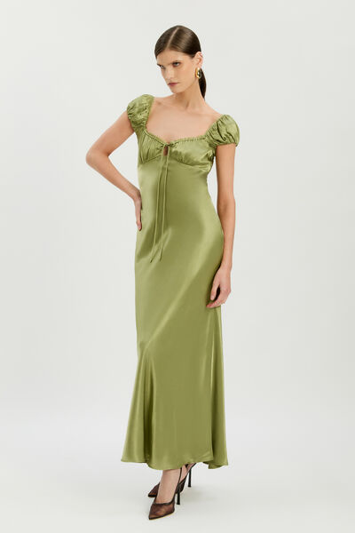 Stasia Satin Maxi Slip Dress