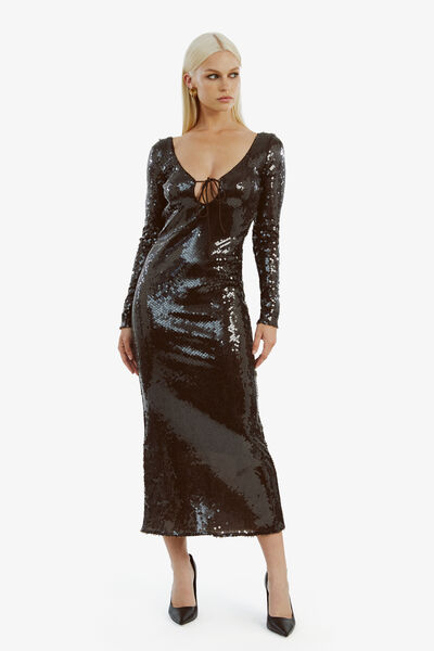 Verona Sequin Midi Dress
