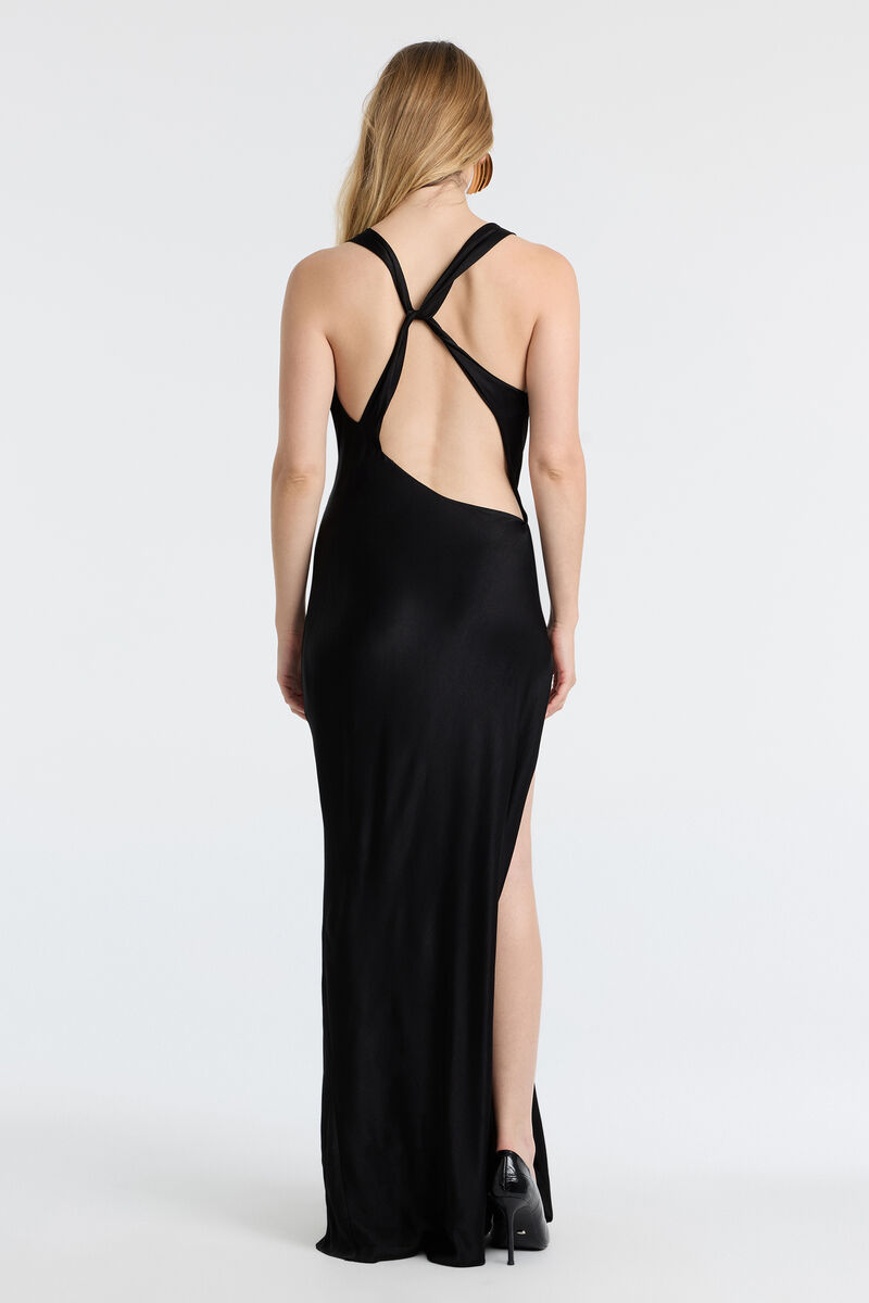 ANOUK COWL NECK MAXI DRESS in colour Black
