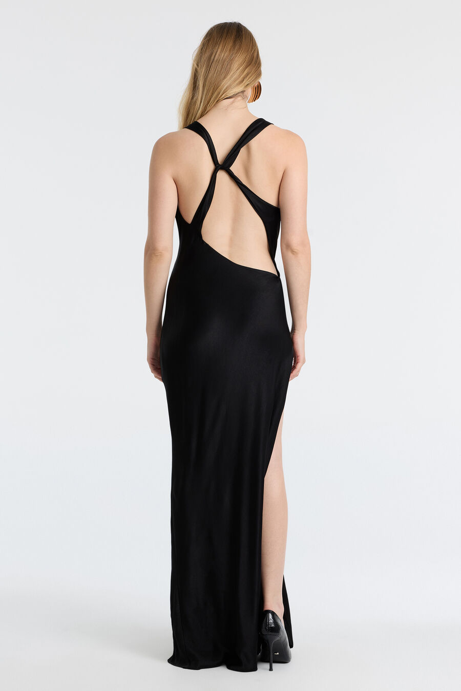 ANOUK COWL NECK MAXI DRESS in colour Black