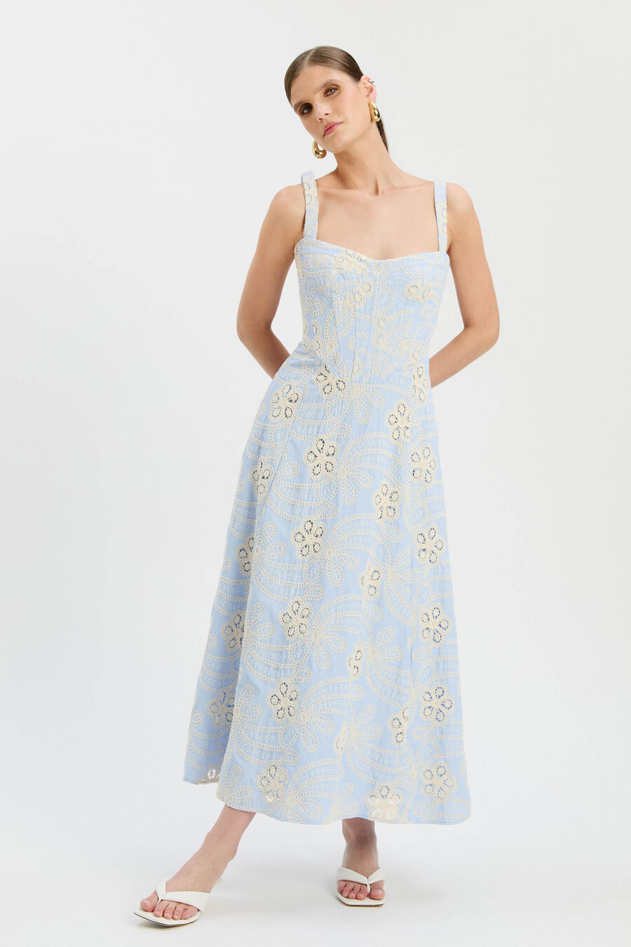 Lilah Corset Midi Dress