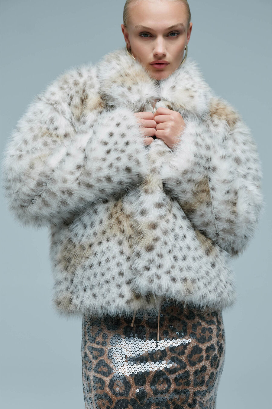 Sylvie Zip Faux Fur Jacket
