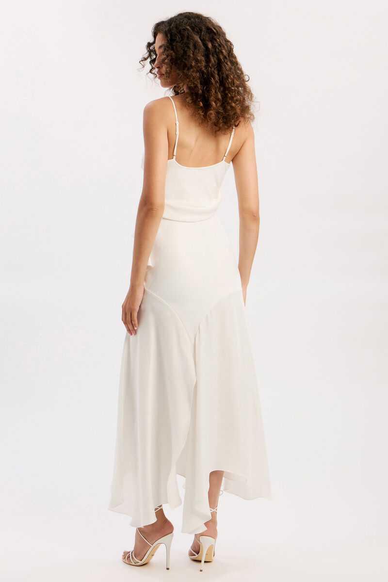 SORREL MOCK WRAP MAXI DRESS in colour Orchid White