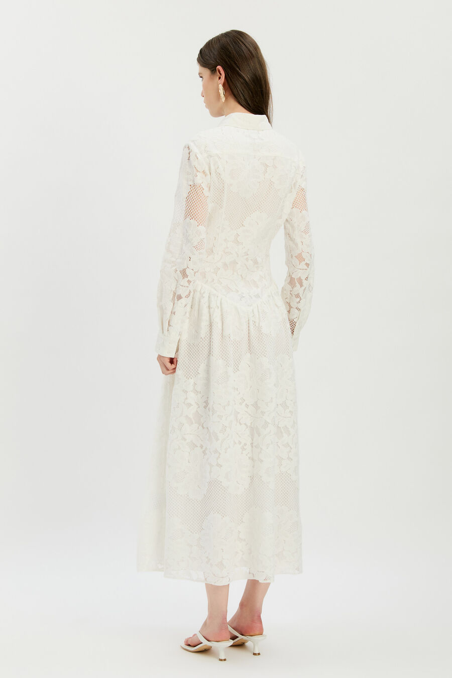 Agatha Lace Shirt Dress