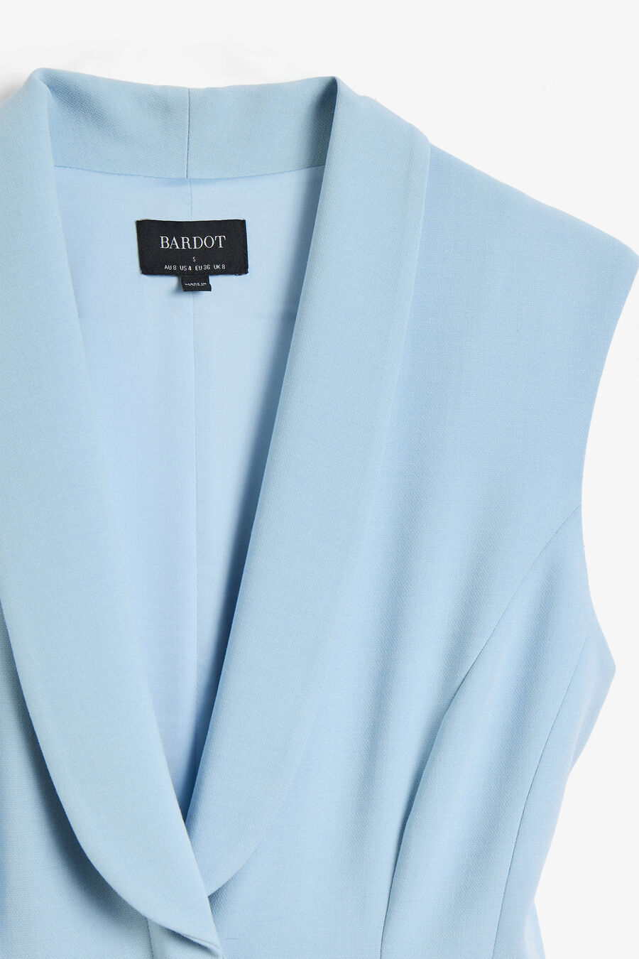 DESTENE HOURGLASS MINI DRESS in colour Soft Blue