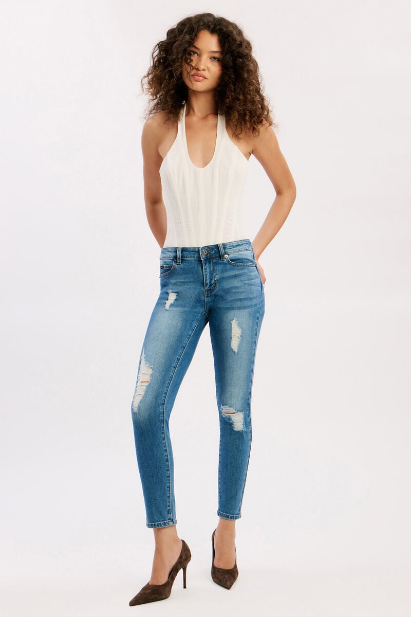 KATE HIPSTER JEANS II in colour Dark Denim