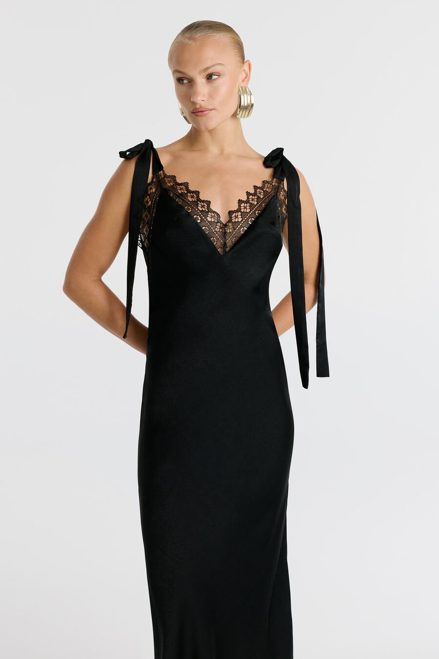 Lydia Tie Strap Midi Dress