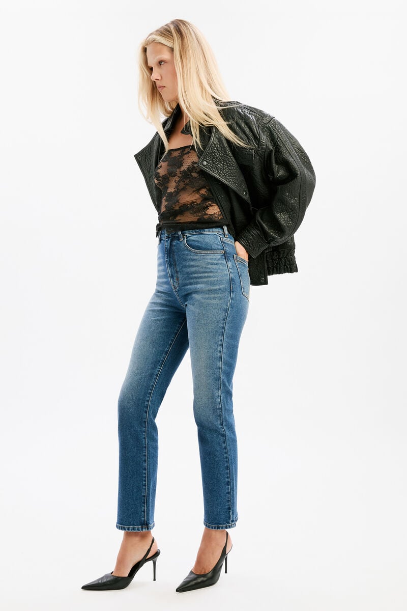 LENNA STRAIGHT LEG JEAN in colour WASHED IND