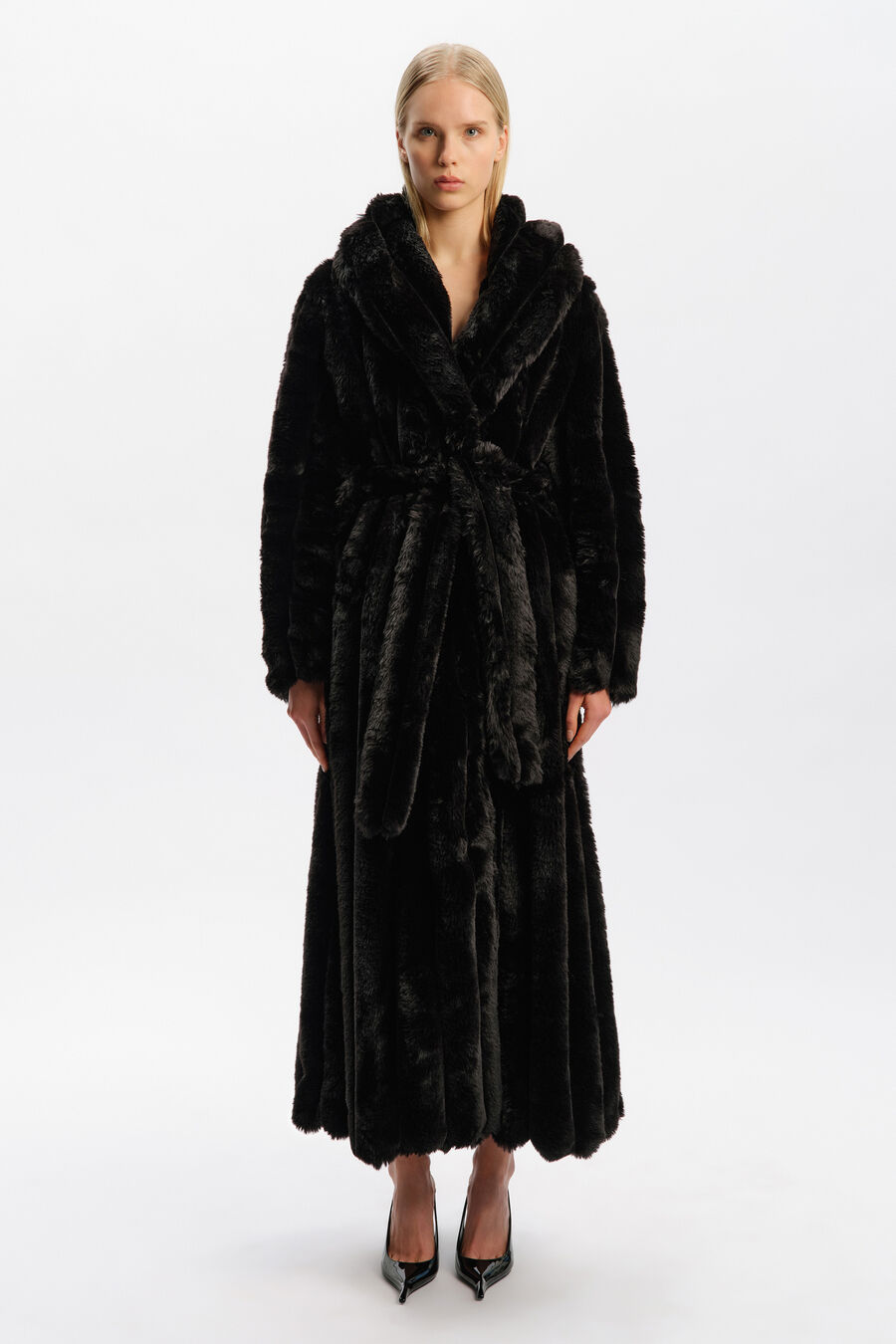 Marta Faux Fur Longline Coat