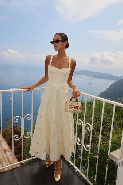 Lilah Corset Midi Dress