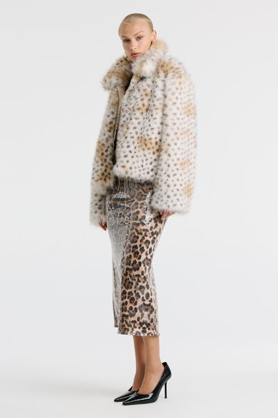 Sylvie Zip Faux Fur Jacket