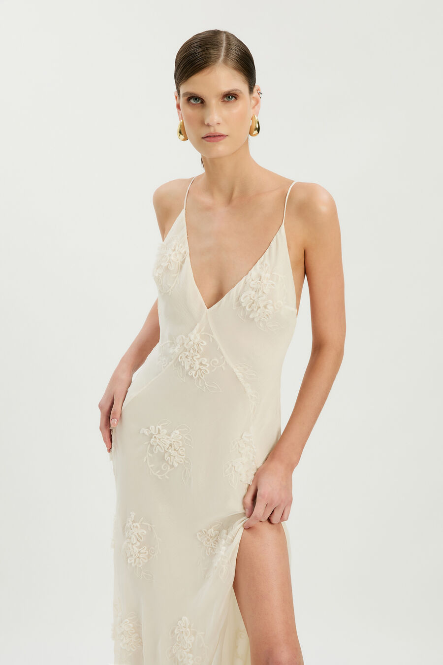 Romaya V Neck Maxi Dress