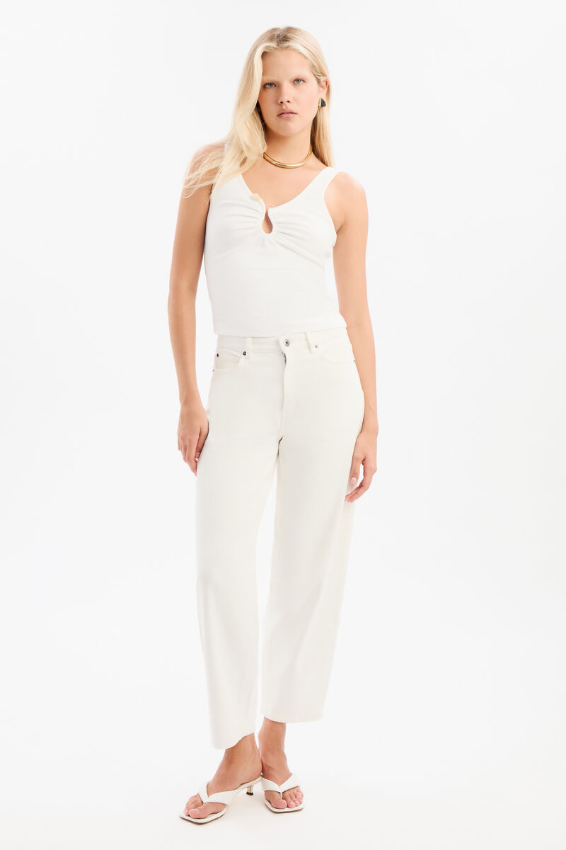 MASON RIBBED TANK in colour Orchid White