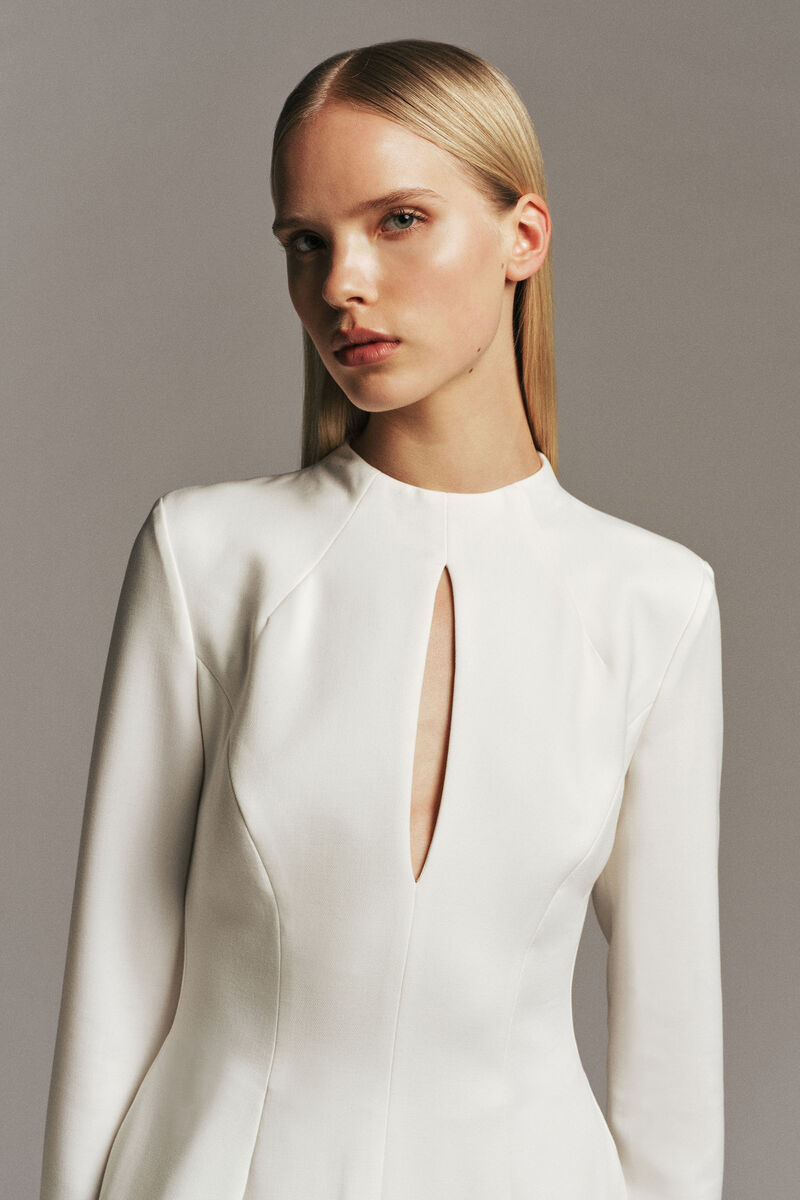 GABRIEL HOURGLASS MINI DRESS in colour Orchid White