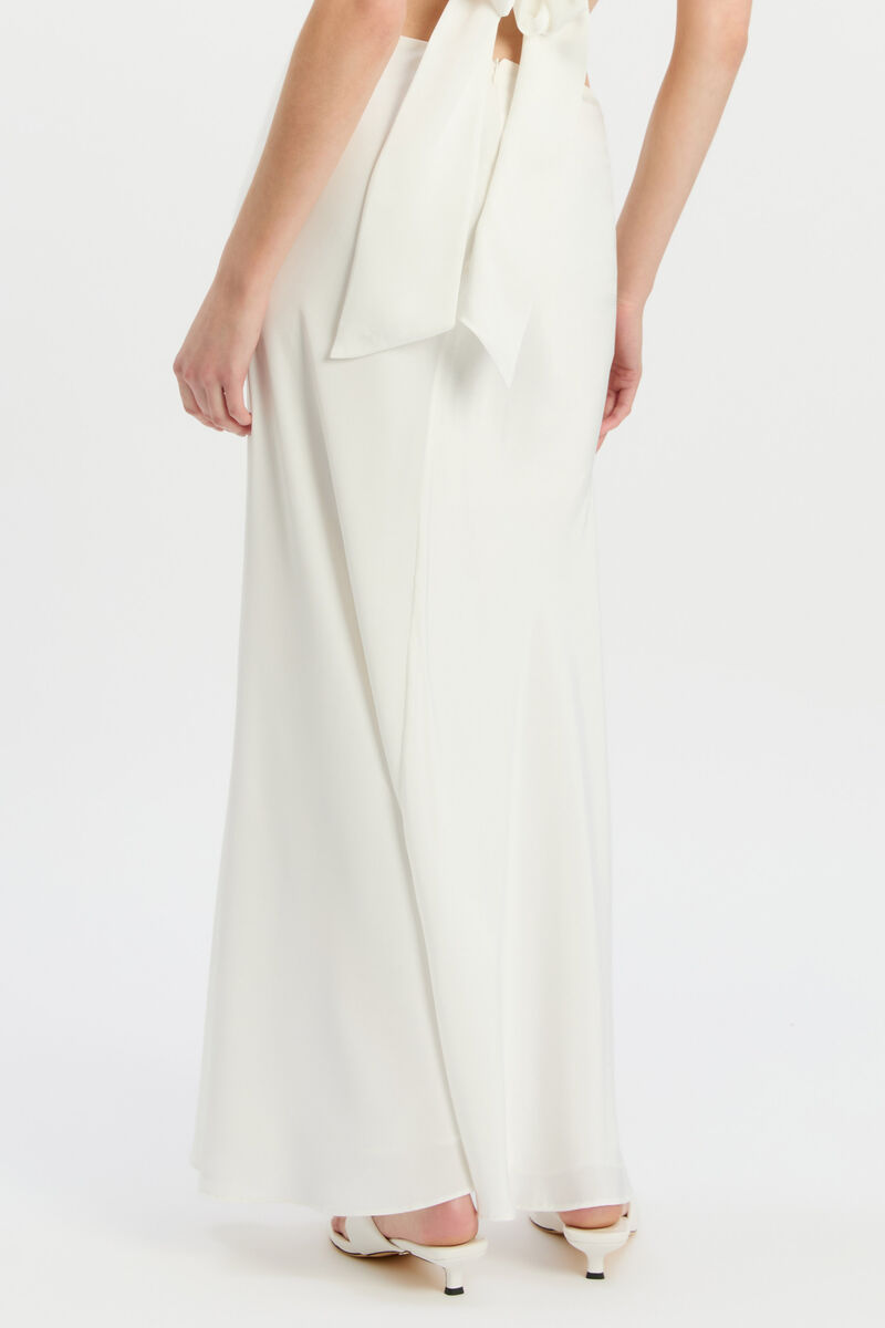 DYLAN SPLIT FRONT MAXI SKIRT in colour Orchid White