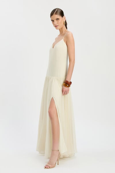 Linara Halter Neck Maxi Dress