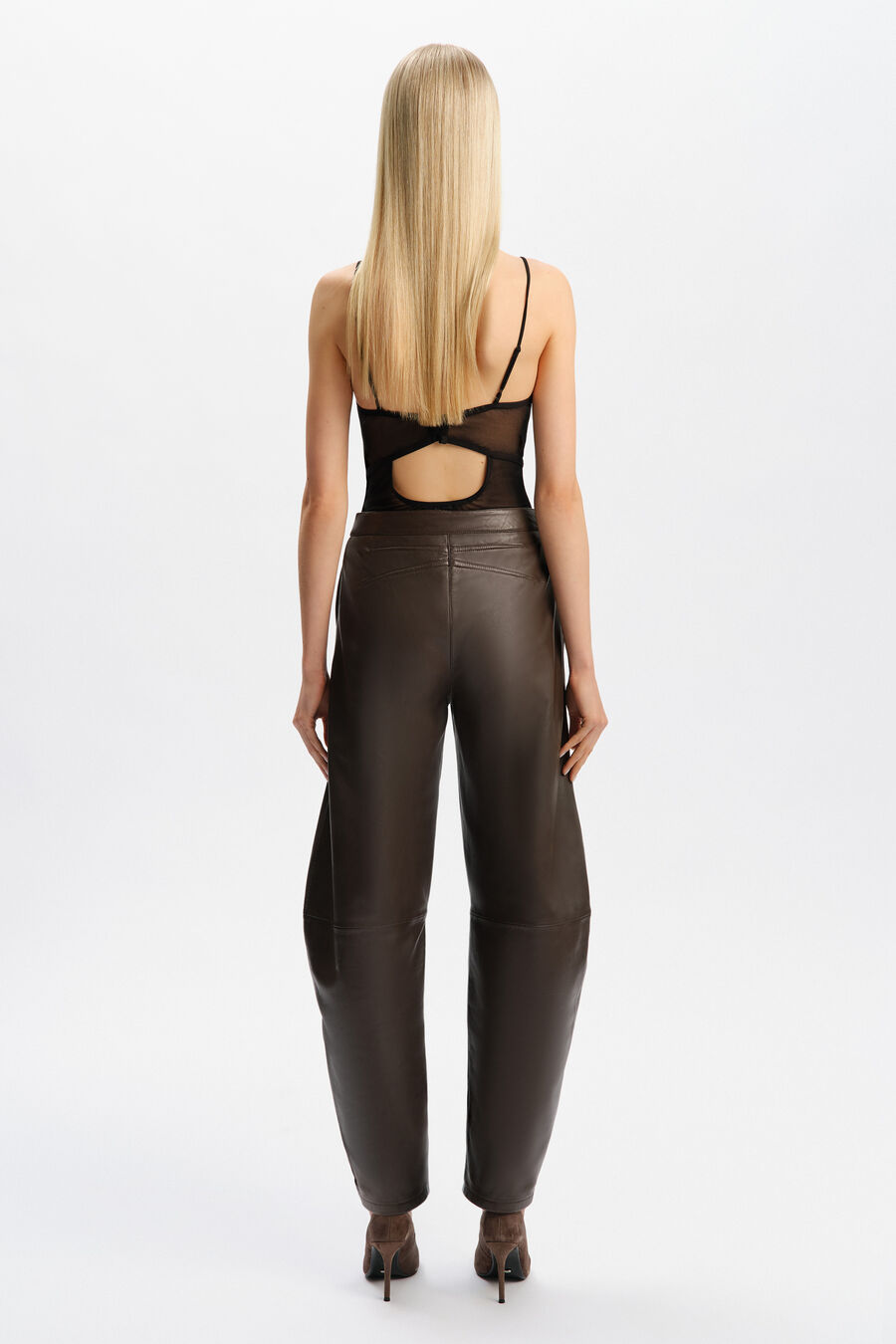 Ryan Leather Barrel Pant