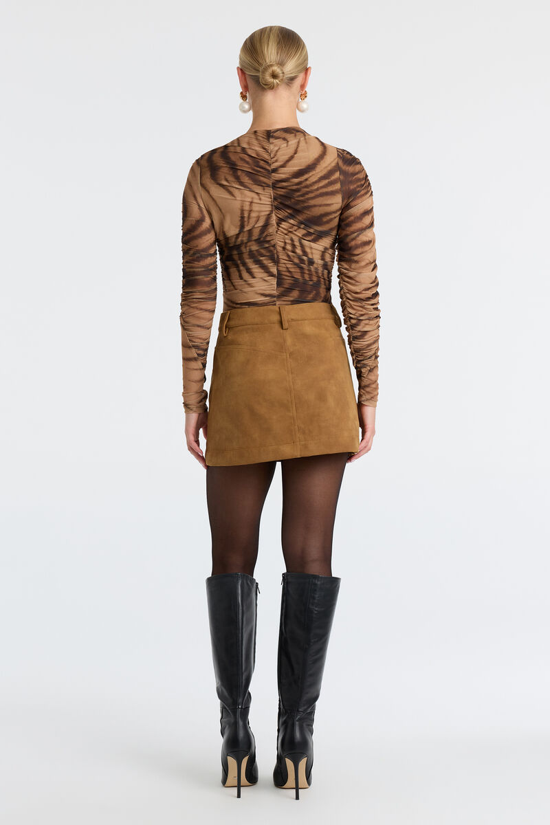 BREA LONG SLEEVE BODYSUIT in colour Animal Print