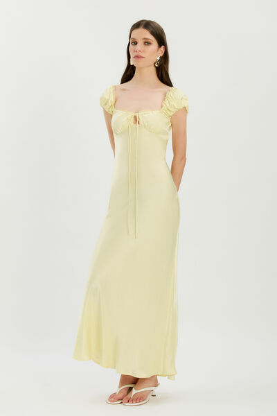 Stasia Satin Maxi Slip Dress
