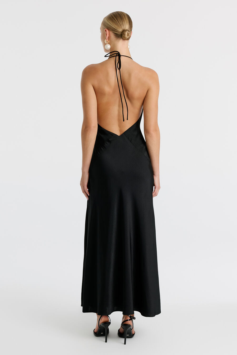 Lavina Bow Halter Dress